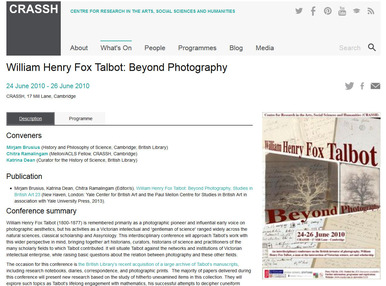 William Henry Fox Talbot: Beyond photography
